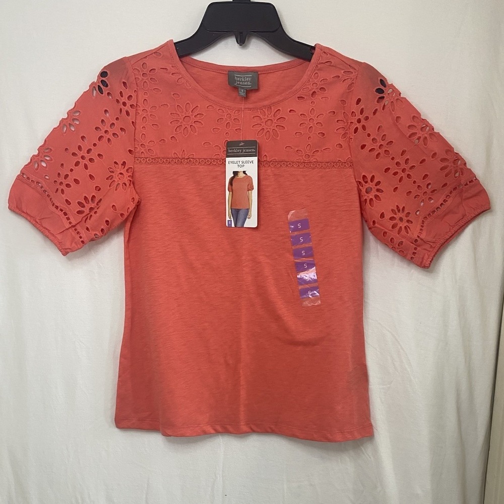 Women's Blouse Pullover Tees Tops T-Shirt Tunic Short Sleeve Lace Casual Sz S